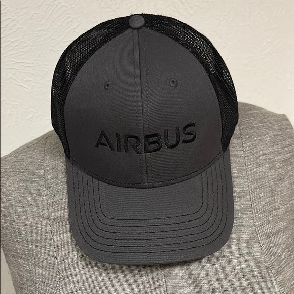 Airbus Gray and Black Cap